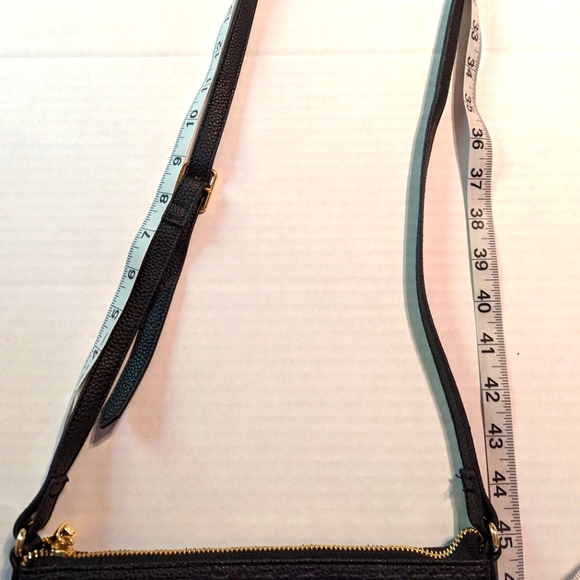 Steve Madden Embossed Black Multi Letters Crossbody Purse - Picture 12 of 13